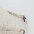 Christian Dior Canage Nomad Pouch Leather White Auth yk18674A-9