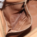 CELINE Macadam Canvas Hand Bag PVC Leather Brown Gold Auth yk18680-19