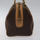 CELINE Macadam Canvas Hand Bag PVC Leather Brown Gold Auth yk18680-4