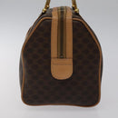 CELINE Macadam Canvas Hand Bag PVC Leather Brown Gold Auth yk18680-5