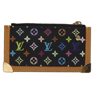 LOUIS VUITTON Multicolor Pochette Cles Coin Purse Black M13664 LV Auth yk18688V - 0