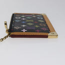 LOUIS VUITTON Multicolor Pochette Cles Coin Purse Black M13664 LV Auth yk18688V-4