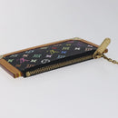 LOUIS VUITTON Multicolor Pochette Cles Coin Purse Black M13664 LV Auth yk18688V-5