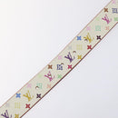 LOUIS VUITTON Monogram Multicolor Ceinture Care Belt White LV Auth yk18692-14