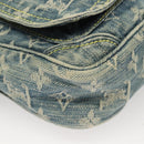 LOUIS VUITTON Monogram Denim Camera Bag Shoulder Bag Blue M95348 LV Auth yk18693-10
