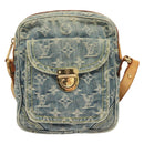 LOUIS VUITTON Monogram Denim Camera Bag Shoulder Bag Blue M95348 LV Auth yk18693-2