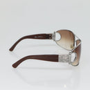 GUCCI Horsebit Sunglasses plastic Brown Auth yk18698-4