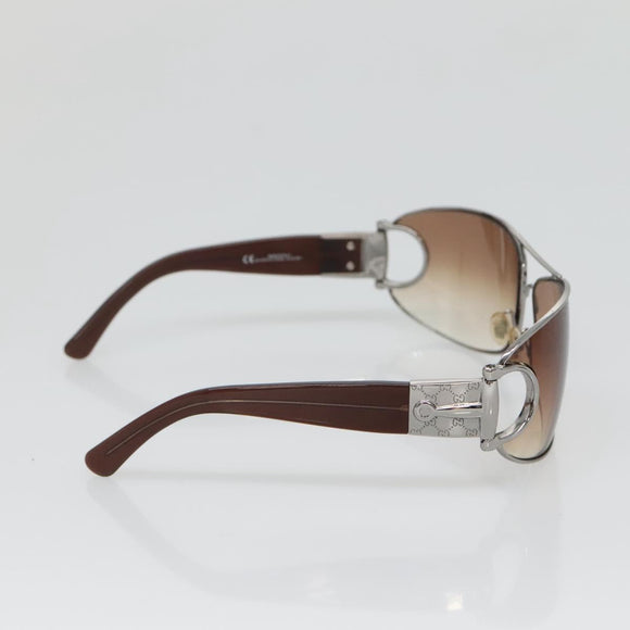 GUCCI Horsebit Sunglasses plastic Brown Auth yk18698