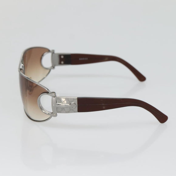 GUCCI Horsebit Sunglasses plastic Brown Auth yk18698