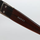 GUCCI Horsebit Sunglasses plastic Brown Auth yk18698-9