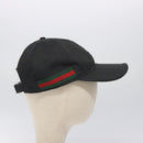 GUCCI GG Canvas Web Sherry Line Cap M Black Red Green 200035 Auth yk18705-5