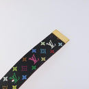 LOUIS VUITTON Monogram Multicolor Ceinture Care Belt Black LV Auth yk18706-15