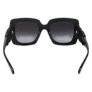 CHANEL COCO Mark Sunglasses plastic Black CC Auth yk18714V-3