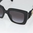CHANEL COCO Mark Sunglasses plastic Black CC Auth yk18714V-7