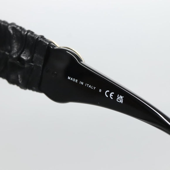 CHANEL COCO Mark Sunglasses plastic Black CC Auth yk18714V