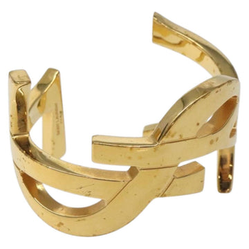 SAINT LAURENT Cassandra Bracelet metal Gold Auth yk18725