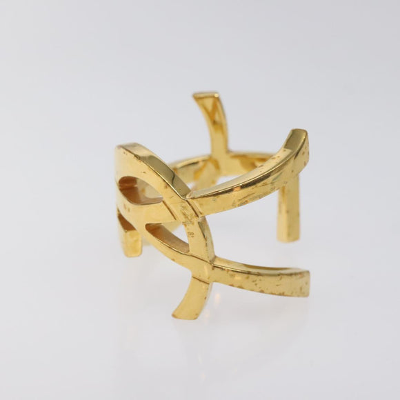 SAINT LAURENT Cassandra Bracelet metal Gold Auth yk18725