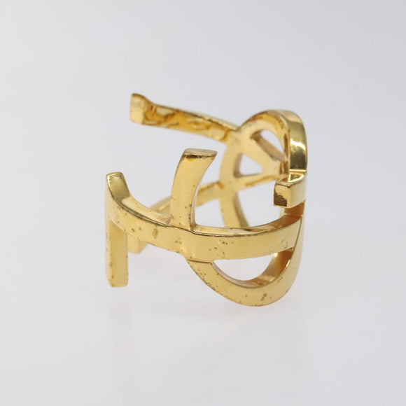 SAINT LAURENT Cassandra Bracelet metal Gold Auth yk18725