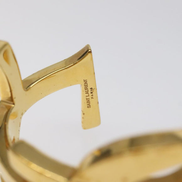 SAINT LAURENT Cassandra Bracelet metal Gold Auth yk18725