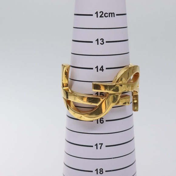 SAINT LAURENT Cassandra Bracelet metal Gold Auth yk18725