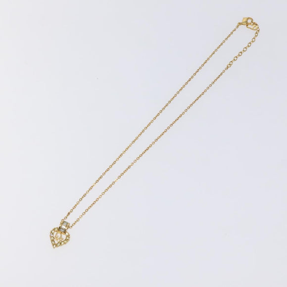 Christian Dior Necklace metal Gold Auth yk18728