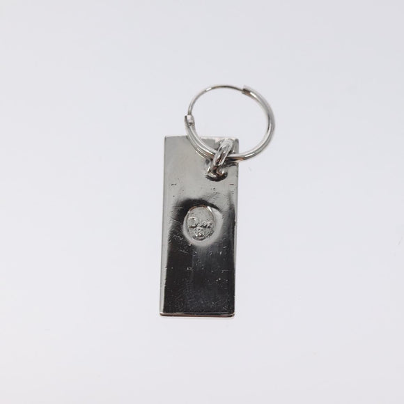 Christian Dior Pierce Earring metal Black Auth yk18729