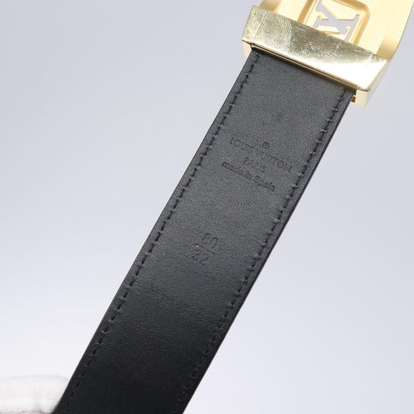 LOUIS VUITTON Multicolor Ceinture LV cut Belt Black M6890 LV Auth yk18733V