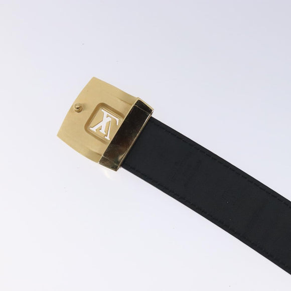 LOUIS VUITTON Multicolor Ceinture LV cut Belt Black M6890 LV Auth yk18733V