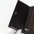 FENDI Zucca Canvas Long Wallet Black Brown Auth yk18739V-17