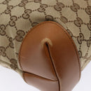 GUCCI GG Canvas Shoulder Bag Beige Silver 308930 Auth yk18742-13