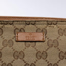 GUCCI GG Canvas Shoulder Bag Beige Silver 308930 Auth yk18742-14