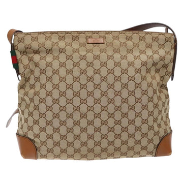 GUCCI GG Canvas Shoulder Bag Beige Silver 308930 Auth yk18742 - 0