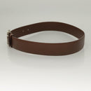 GUCCI Interlocking Belt Leather 33.1"" Black Gold 036 1192 4964 Auth yk18745-4