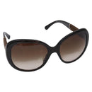 CHANEL Sunglasses Plastic Brown Gold CC Auth yk18748-1