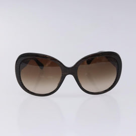 CHANEL Sunglasses Plastic Brown Gold CC Auth yk18748 - 0