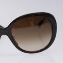 CHANEL Sunglasses Plastic Brown Gold CC Auth yk18748-7
