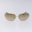 PRADA Sunglasses Metal Gold CC Auth yk18756-2
