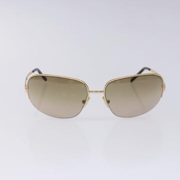 PRADA Sunglasses Metal Gold CC Auth yk18756 - 0
