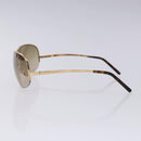 PRADA Sunglasses Metal Gold CC Auth yk18756-4