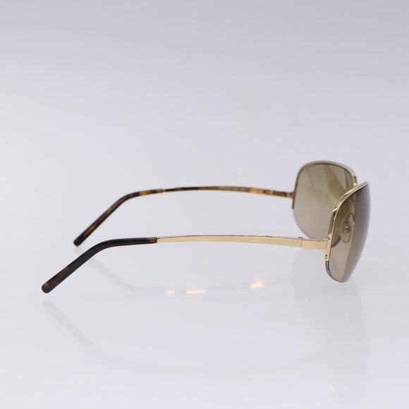 PRADA Sunglasses Metal Gold CC Auth yk18756
