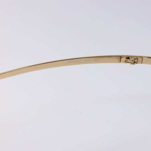 PRADA Sunglasses Metal Gold CC Auth yk18756