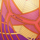 HERMES Carre 90 Scarf ""L’Art du Temari"" Silk Purple gray Auth yk18757-14
