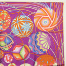 HERMES Carre 90 Scarf ""L’Art du Temari"" Silk Purple gray Auth yk18757-4