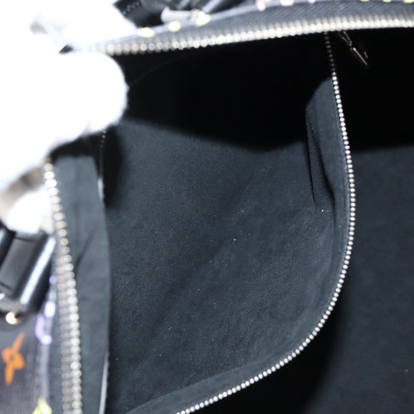 LOUIS VUITTON Multicolor Keepall Bandouliere 50 Bag Black M13745 Auth yk18768SM