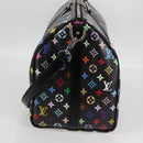 LOUIS VUITTON Multicolor Keepall Bandouliere 50 Bag Black M13745 Auth yk18768SM-3