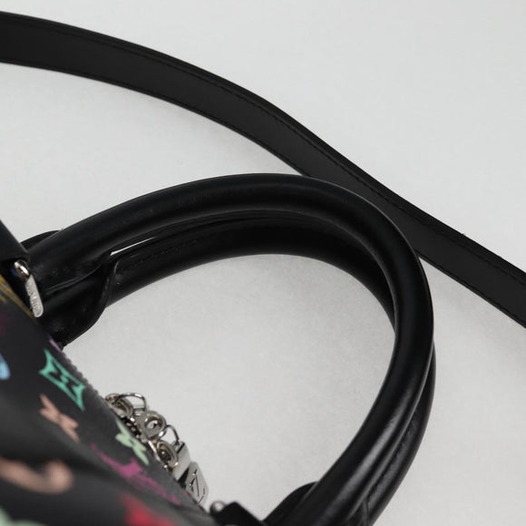 LOUIS VUITTON Multicolor Keepall Bandouliere 50 Bag Black M13745 Auth yk18768SM