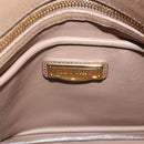 Miu Miu Hand Bag Leather 2way Beige Gold Auth yk18770-18