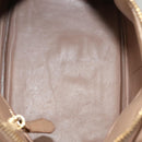 Miu Miu Hand Bag Leather 2way Beige Gold Auth yk18770-11