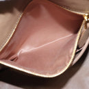 Miu Miu Hand Bag Leather 2way Beige Gold Auth yk18770-21