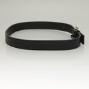 GUCCI Interlocking Belt Leather 33.1"" Black Gold 036 1192 4964 Auth yk18781-5